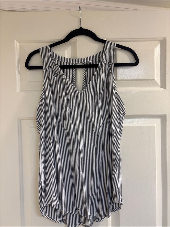 Old Navy Tops - Old Navy Black and White Striped V-Neck Camisole